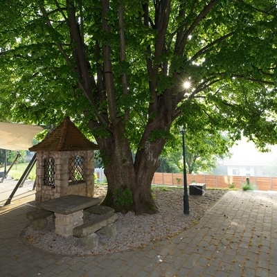 Na vrtu Ipavčeve hiše stoji vodnjak, ki ga imenujemo Plečnikov vodnjak.