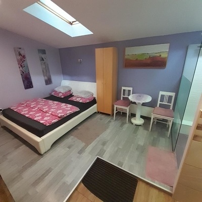 The interior is bright and comfortably furnished.