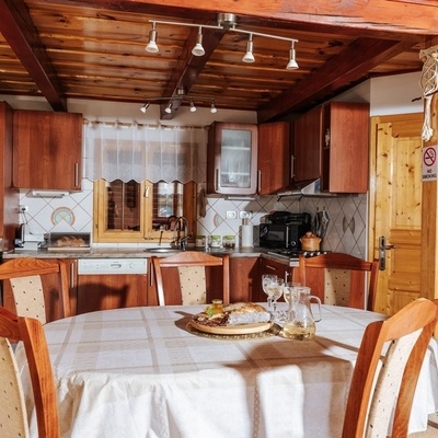 A fully equipped kitchen is available for guests.
