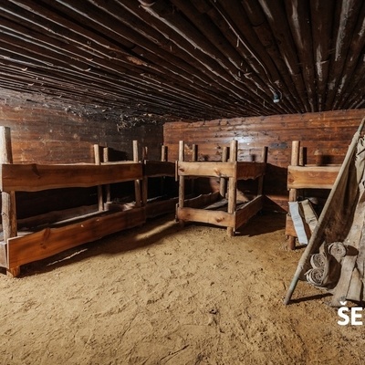 Partizanska bolnica Zima, podzemni bunker, je lahko naenkrat sprejel do 23 ranjencev.