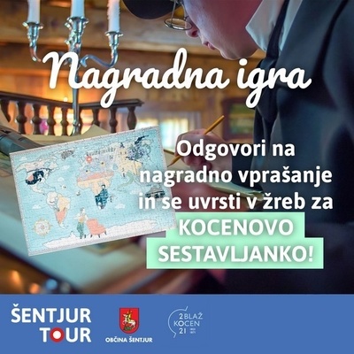 Odgovori na nagradno vprašanje in se uvrsti v žreb za Kocenovo sestavljanko!