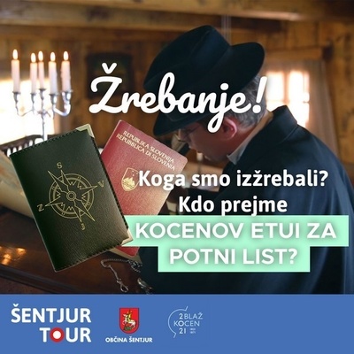 Kdo prejme Kocenov etui za potni list? Poglej si žrebanje.