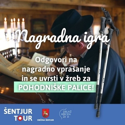 Odgovori na nagradno vprašanje in sodeluj v žrebanju za pohodniške palice Šentjur Tour!