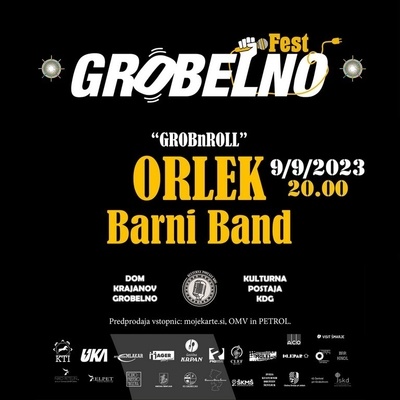 Na GROBnROLL-u bodo nastopili skupina Orlek in Barni Band.
