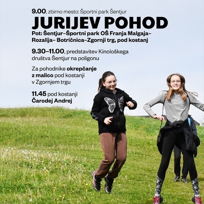 Na Jurijevem pohodu odkrivamo slikovito pokrajino Šentjurja in okolice.