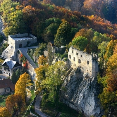 Charming ruins of mideval castle Planina.