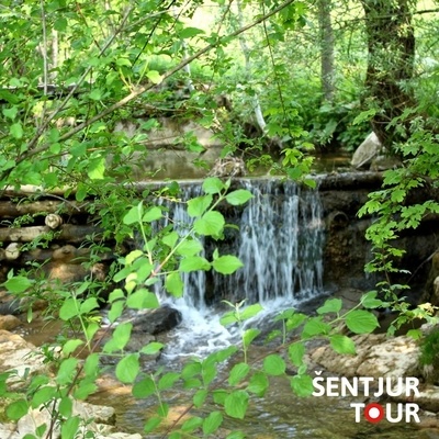 In Prevorje, part of the trail follows the Bistrica River.